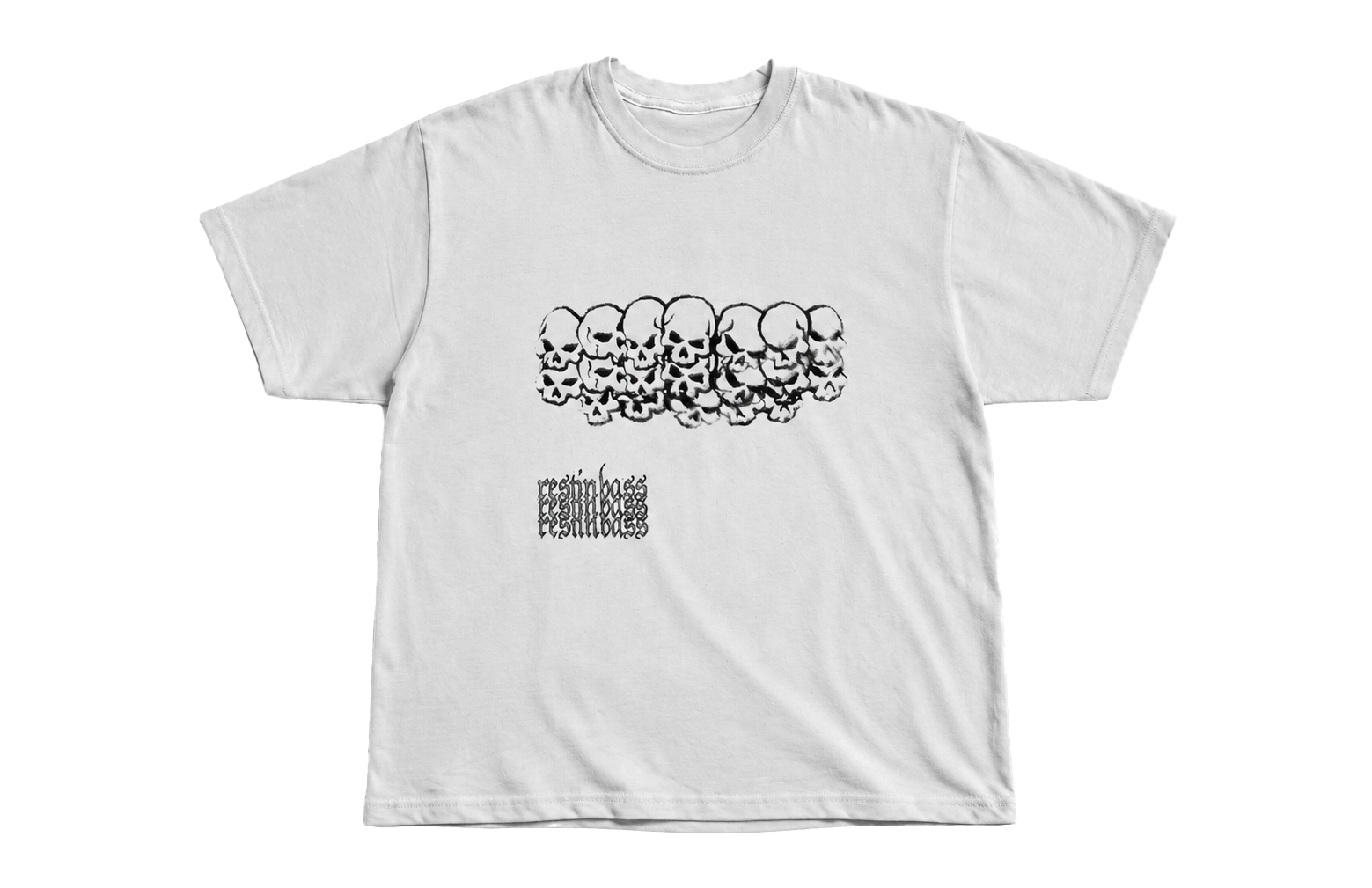 "rest in bass" skulls tee
