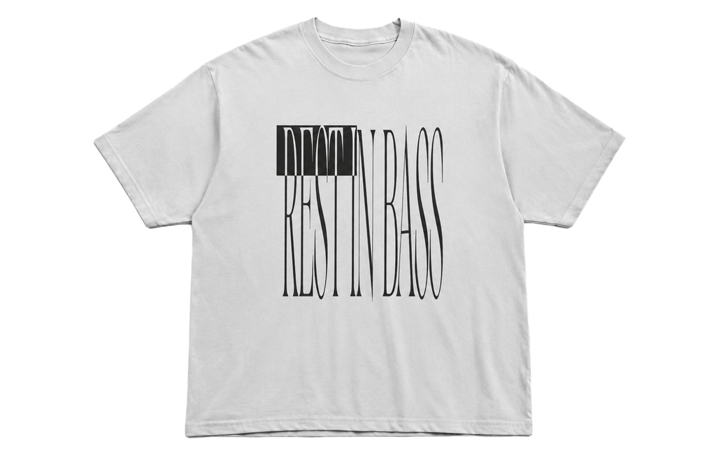 "rest in bass" inverted tee