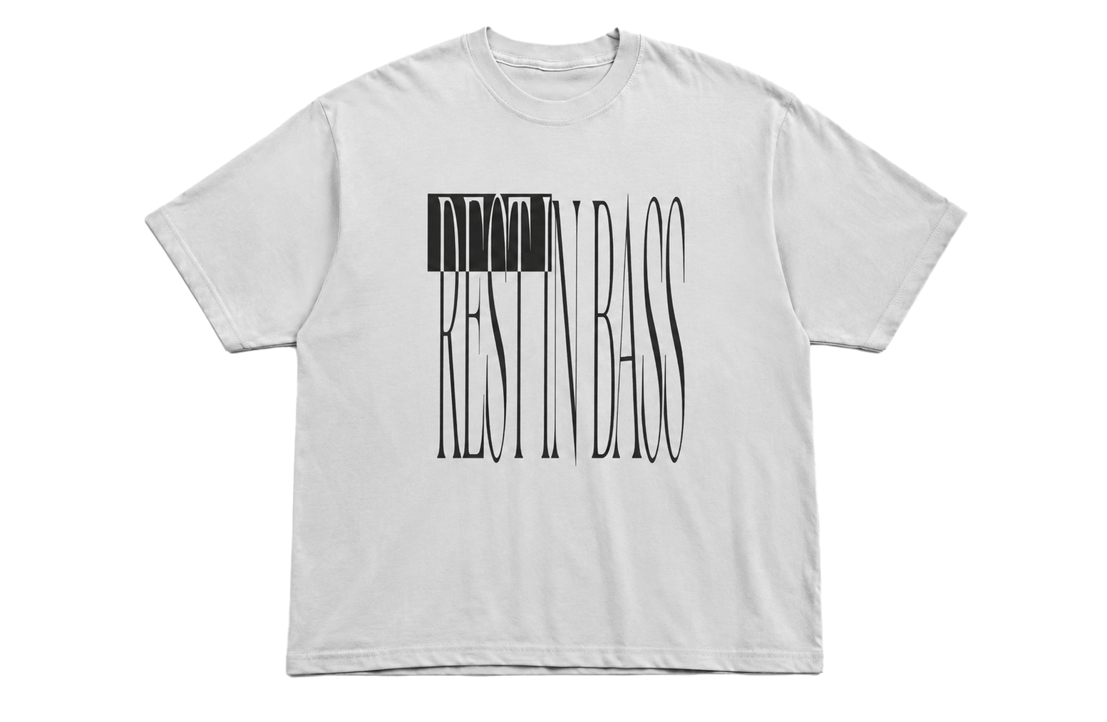 "rest in bass" inverted tee