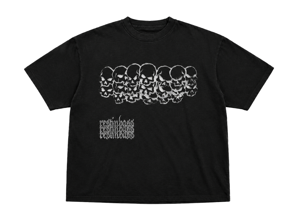 "rest in bass" skulls tee